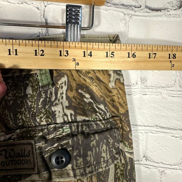 Vintage Wall’s Outdoor Camo Pants Men's 34-36 Real Tree Hunting Hiking Outdoors - Picture 7 of 14
